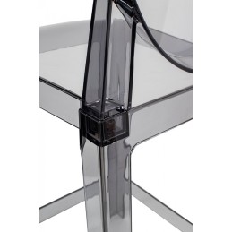Krzesło barowe VICTORIA 65 cm dymione - poliwęglan King home - 3